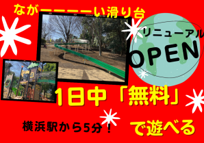 【無料で1日遊べる】横浜駅から5分　三ツ沢公園　リニューアルOPEN